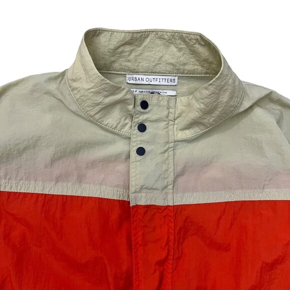 Urban Outfitters Copenhagen Nylon Jumpsuit Small Orange Navy Retro Gorpcore - Picture 4 of 16